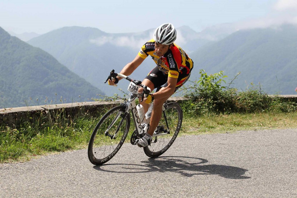 Photo du cycliste Alain Ferrero lors de l'Ariégeoise